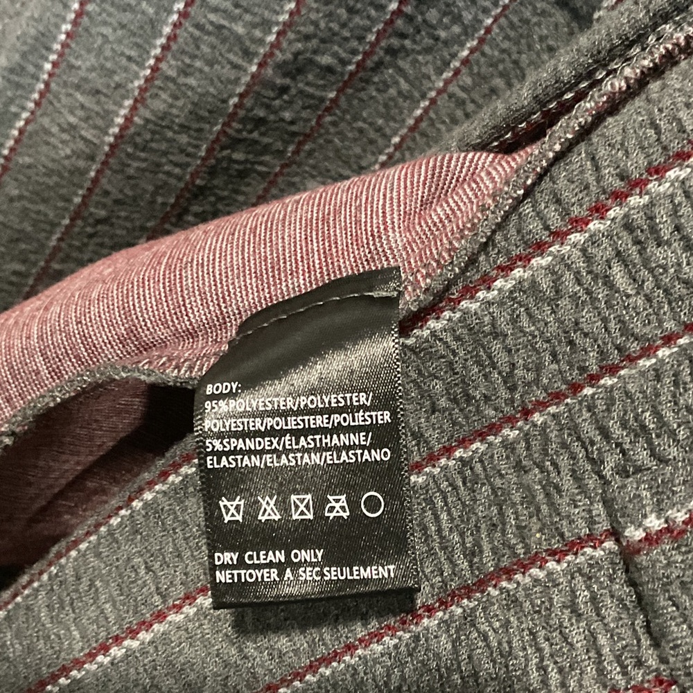 Anthropologie Harlyn Gray Striped Women's Blazer - Picture 7 of 7